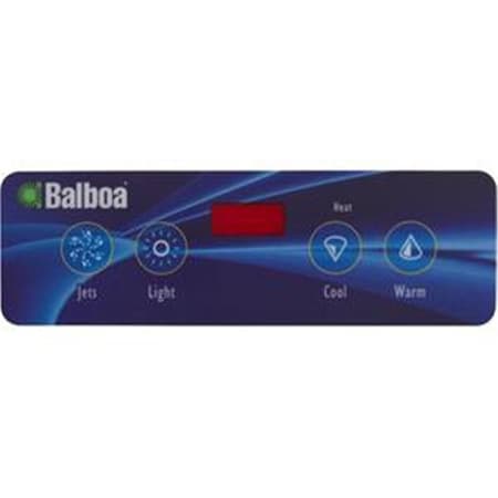 Balboa Duplex 4-Button Spa Side Overlay for 54130 - Jets, Light, Cool, Warm BA462182